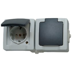 Kopp 137056002 presa energia CEE 7/3 Nero, Grigio