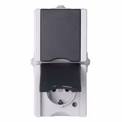Kopp 947556008, Tipo F, Nero, Bianco, Termoplastica, IP44, 250 V, 16 A