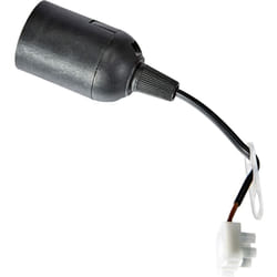214615007 – Portalampada provvisorio E27, colore: nero - Kopp
