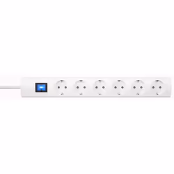 Kopp 233002019, 5 m, Interno, IP20, Bianco, Termoplastica, 6 presa(e) AC