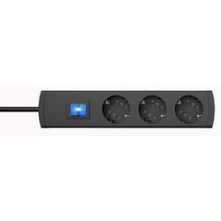 Kopp 233805009 prolunghe e multiple 1,4 m 6 presa(e) AC Interno Nero