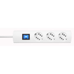 Kopp 234002010 prolunghe e multiple 5 m 6 presa(e) AC Interno Bianco