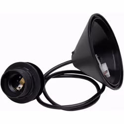 Kopp - Lampadario a sospensione per paralume, baldacchino da 11 cm con scarico della trazione, ca. Tubo flessibile in PVC lun ...