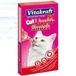 Vitakraft Cat Liquid Snack per Gatti 6x15 gr Manzo + Inulina