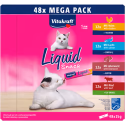 Vitakraft 27562 premio per cani e gatti Gatto Spuntini Manzo, Pollo, Fegato, Salmone 15 g - Vista aggiuntiva 2