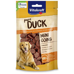 Vitakraft - pure duck mini coins piccoli medaglioni di anatra 80 gr