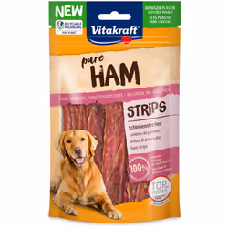 VITAKRAFT HAM STRIPS DA 80GR GUSTO PROSCIUTTO Gli Ham Strips Vitakraft sono gustosi premietti per i tuoi amici a 4 zampe. Ric ...