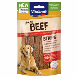 Vitakraft Beef Strisce di Manzo in Confezione da 80 gr Le strisce di manzo Vitakraft Beef sono uno snack delizioso e nutrient ...