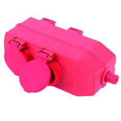REV 0512155555 prolunghe e multiple 4 presa(e) AC Interno Rosa
