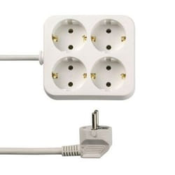 REV 0512299555 prolunghe e multiple 1,4 m 4 presa(e) AC Interno Bianco