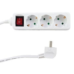 REV 0512313555 prolunghe e multiple 3 m 3 presa(e) AC Interno Bianco