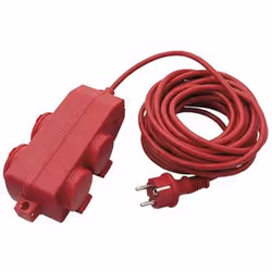 REV 0577006555, 10 m, Interno/esterno, IP44, Resistente agli spruzzi, 1,5 mm², Rosso