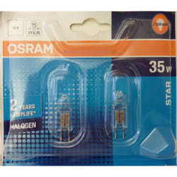 Lampada Alogena GY6.35, 35 w, 2 unità, Bianco Caldo, 8 x 8 x 12 cm - Osram