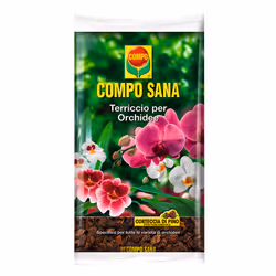 COMPO Terriccio per Orchidee 5L, 5 L, Interno e esterno, Corteccia, Fertilizzante, Torba, Pianta ornamentale, Borsa, CE
