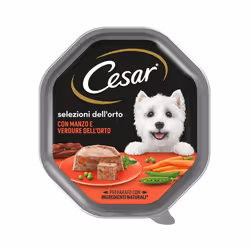 Cesar Selezione Dell'Orto sono ricette di tenero patè di carne e verdure che si ispirano alla nostra tradizione di alimenti u ...