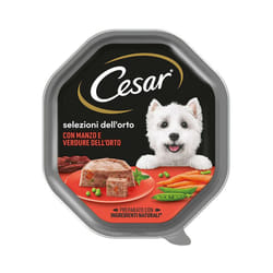 Dog Selezioni dell'Orto con Manzo e Verdurine in Patè Dog Selezioni dell'Orto con Manzo e Verdurine in Patè - Vaschetta Da 150 Gr - Cesar