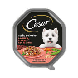 Dog Scelta dello Chef con Manzo e Riso Integrale Dog Scelta dello Chef con Manzo e Riso Integrale - Vaschetta Da 150 Gr - Cesar
