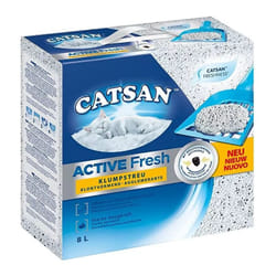 lettiera igienica per gatti catsan "active fresh" 8 litri