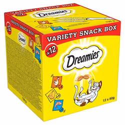 Dreamies 384298, Spuntini, Gatto, Universale, Formaggio, Pollo, Salmone, 60 g