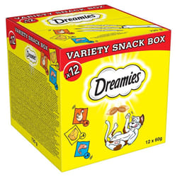 Dreamies 384298 premio per cani e gatti Gatto Spuntini Formaggio, Pollo, Salmone 60 g