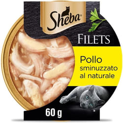 Filets cibo umido per gatti al gusto pollo vaschetta da 60 g okx - Sheba