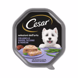 Cesar Selezione Dell'Orto sono ricette di tenero patè di carne e verdure che si ispirano alla nostra tradizione di alimenti u ...
