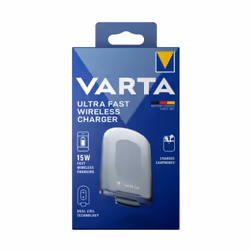 Varta 57914 101 111 Caricabatterie per dispositivi mobili Cuffie, Auricolare, Smartphone Argento AC Carica wireless Ricarica rapida Interno