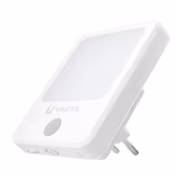 Varta Motion Sensor Plug Light, Luce notturna con spina, Bianco, ABS, Policarbonato (PC), Poliossimetilene (POM), LED, 18 lm, ...