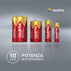 Varta Longlife Max Power, Batteria Alcalina, AA, Mignon, LR6, 1.5V, Blister da 4, Made in Germany - Vista aggiuntiva 6