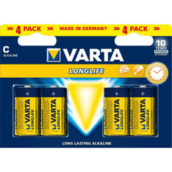 Pile alcaline (misura c LR14) de Pile a lunga durata, 1,5 v, 4 pz. - Varta