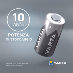 Varta LITHIUM Cylindrical CR2, CR15H270 (Batteria a celle rotonde, 3V) Blister da 1 - Vista aggiuntiva 4