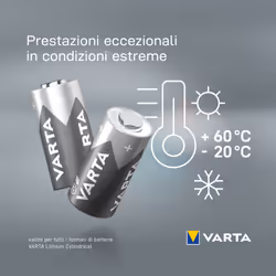 Varta LITHIUM Cylindrical CR2, CR15H270 (Batteria a celle rotonde, 3V) Blister da 1 - Vista aggiuntiva 5