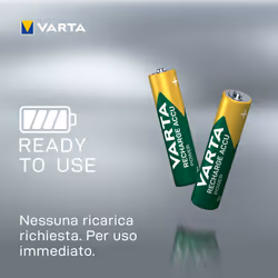 Varta Recharge Accu Power AAA 1000 mAh Blister da 2 (Batteria NiMH Accu Precaricata, Micro, ricaricabile, pronta all'uso) - Vista aggiuntiva 5