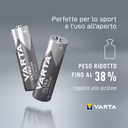 Varta Ultra Lithium, Batteria al litio, AA, Mignon, FR14505, Blister da 2 - Vista aggiuntiva 6