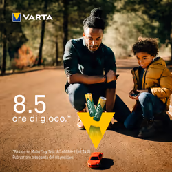 Varta Recharge Accu Power AA 2600 mAh Blister da 4 (Batteria NiMH Accu Precaricata, Mignon, batteria ricaricabile, pronta all'uso) - Vista aggiuntiva 5