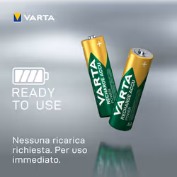 Varta Recharge Accu Power AA 2600 mAh Blister da 4 (Batteria NiMH Accu Precaricata, Mignon, batteria ricaricabile, pronta all'uso) - Vista aggiuntiva 7