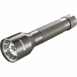 Varta Aluminium F20 LED Flashlight (incl. 2x Longlife Power C Batterie per l'uso quotidiano, 150 lumen, antiurto, 3 anni di g ...