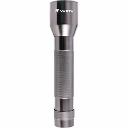 Varta Aluminium F20 LED Flashlight (incl. 2x Longlife Power C Batterie per l'uso quotidiano, 150 lumen, antiurto, 3 anni di garanzia) argento per la casa, il campeggio, l'outdoor