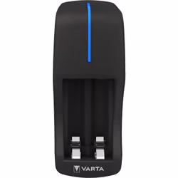 Varta Mini Charger for 2AA/AAA accus (incl. 2x AAA 800mAh) - con indicazione a LED e timer di sicurezza
