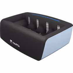 Varta Universal Charger for AA/AAA/C/D/9V con indicazione a LED e timer di sicurezza, Nichel-Metallo Idruro (NiMH), 9v, Stilo ...