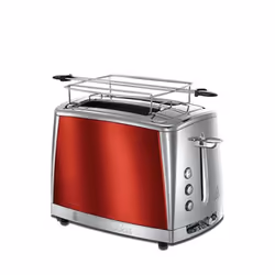 Russell Hobbs 23220-56, 2 fetta/e, Rosso, Acciaio inox, -, Y, Pulsanti, 220-240 V