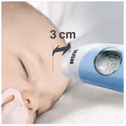 NUK 10256380 termometro digitale per corpo Termometro a rilevamento remoto Blu, Bianco Universale Pulsanti - Vista aggiuntiva 5