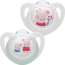 NUK Star Peppa Pig 6-18m 2 pz