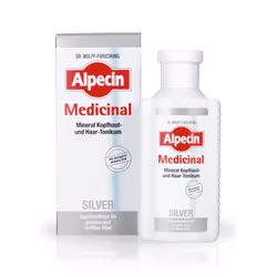 Alpecin Medicinal SILVER, Lozione per capelli, Unisex, 200 ml, Bottiglia, Aqua, Isopropyl Alcohol, Propylene Glycol, Butylene ...