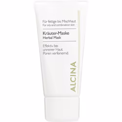 ALCINA Herbal Mask, Maschera detergente, Donna, Tipi diversi di pelle, Pelle grassa, Antirughe, Tubo, Aqua, Kaolin, Magnesium ...