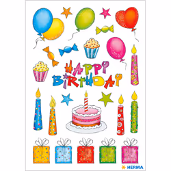 HERMA 3363 sticker decorativi Carta Multicolore Permanente 46 pz