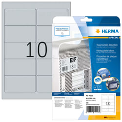 HERMA 4223 etichetta autoadesiva Rettangolo con angoli arrotondati Permanente Argento 250 pz