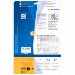 HERMA 4223 etichetta autoadesiva Rettangolo con angoli arrotondati Permanente Argento 250 pz