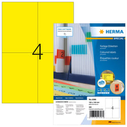 HERMA 4396 etichetta per stampante Giallo Etichetta per stampante autoadesiva