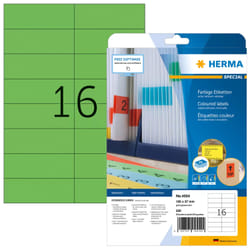 HERMA 4554 etichetta autoadesiva Rettangolo Verde 320 pz